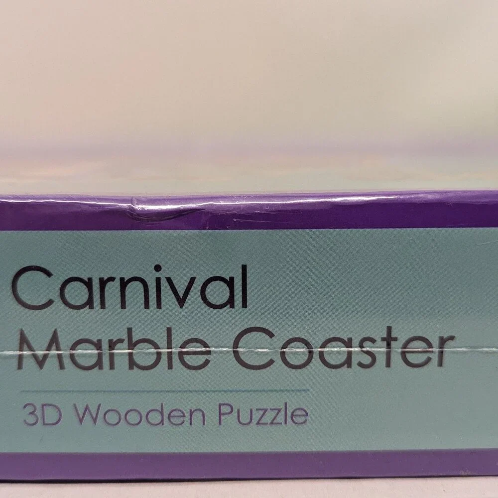 NWT! Gearjits Carnival Marble Coaster 3D Wooden Puzzle by MindWare